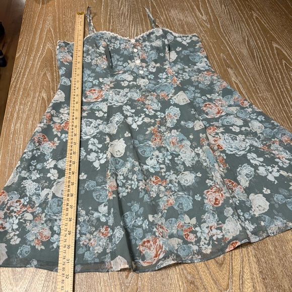 BCBGeneration Floral Fit & Flare Mini Babydoll Dress Womens Size 10 Coquette Y2K - Picture 6 of 12
